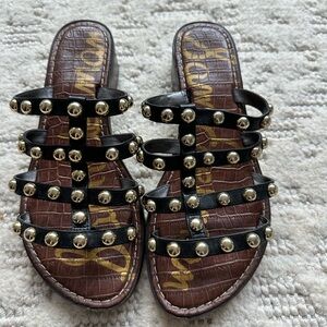 Sam Edelman Black Studded Sandals